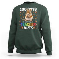 100 Days of School Chipmunk Sweatshirt Driving My Teacher Nuts - Wonder Print Shop