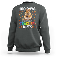 100 Days of School Chipmunk Sweatshirt Driving My Teacher Nuts - Wonder Print Shop