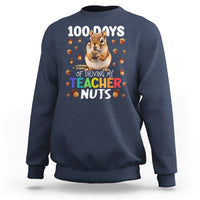 100 Days of School Chipmunk Sweatshirt Driving My Teacher Nuts - Wonder Print Shop