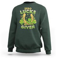 Zero Lucks Given Shamrock Irish Happy St Patricks Day Sweatshirt - Wonder Print Shop