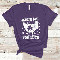 Rub Me For Luck Shamrock Irish Chicken St Patricks Day T-Shirt - Wonder Print Shop