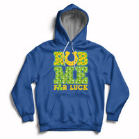 Rub Me For Luck St Patrick's Day Shamrock Funny Adult Humor Hoodie - Wonder Print Shop
