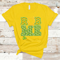 Rub Me For Luck St Patrick's Day Shamrock Funny Adult Humor T-Shirt - Wonder Print Shop