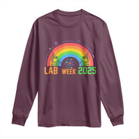 Lab Week Long Sleeve Shirt Medical Laboratory Science Lab Rainbow