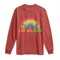 Lab Week Long Sleeve Shirt Medical Laboratory Science Lab Rainbow