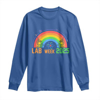 Lab Week Long Sleeve Shirt Medical Laboratory Science Lab Rainbow