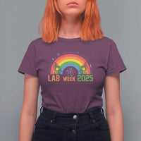 Lab Week T Shirt For Women Medical Laboratory Science Lab Rainbow
