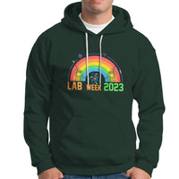 Medical Lab Tech Hoodie Lab Week 2023 Medical Laboratory Science Lab Rainbow - Wonder Print Shop