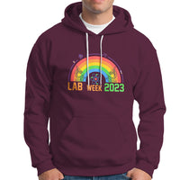 Medical Lab Tech Hoodie Lab Week 2023 Medical Laboratory Science Lab Rainbow - Wonder Print Shop