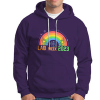 Medical Lab Tech Hoodie Lab Week 2023 Medical Laboratory Science Lab Rainbow - Wonder Print Shop