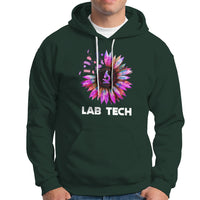 Medical Lab Tech Hoodie Lab Week Lab Tech Sunflower Med Tech Medical Lab Technician - Wonder Print Shop
