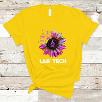 Medical Lab Tech T Shirt Lab Week Lab Tech Sunflower Med Tech Medical Lab Technician - Wonder Print Shop