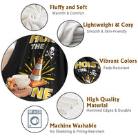 Hoist The Cone Jolly Roger Victory Throw Blanket Pirate Skull Baseball Sports Fan IYKYK Meme