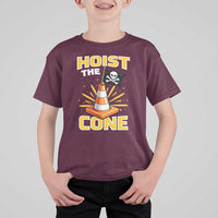 Hoist The Cone Jolly Roger Victory T Shirt For Kid Pirate Skull Baseball Sports Fan IYKYK Meme