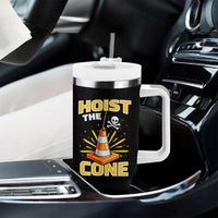 Hoist The Cone Jolly Roger Victory Tumbler With Handle Pirate Skull Baseball Sports Fan IYKYK Meme