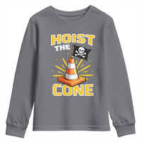 Hoist The Cone Jolly Roger Victory Youth Sweatshirt Pirate Skull Baseball Sports Fan IYKYK Meme