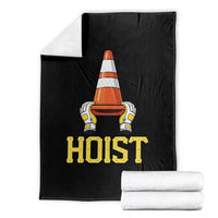 Funny Hoist The Cone Trophy Throw Blanket IYKYK Meme Sports Fan Victory Celebration