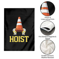 Funny Hoist The Cone Trophy Garden Flag IYKYK Meme Sports Fan Victory Celebration