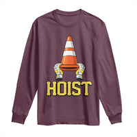 Funny Hoist The Cone Trophy Long Sleeve Shirt IYKYK Meme Sports Fan Victory Celebration