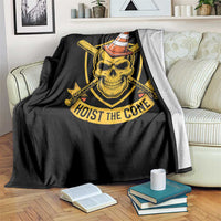 Funny Hoist The Cone Skull Throw Blanket IYKYK Meme Gritty Victory Celebration Sports Fan