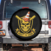 Funny Hoist The Cone Skull Spare Tire Cover IYKYK Meme Gritty Victory Celebration Sports Fan