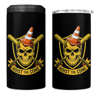 Funny Hoist The Cone Skull 4 in 1 Can Cooler Tumbler IYKYK Meme Gritty Victory Celebration Sports Fan