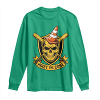 Funny Hoist The Cone Skull Long Sleeve Shirt IYKYK Meme Gritty Victory Celebration Sports Fan