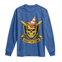 Funny Hoist The Cone Skull Long Sleeve Shirt IYKYK Meme Gritty Victory Celebration Sports Fan