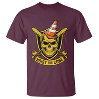 Funny Hoist The Cone Skull T Shirt IYKYK Meme Gritty Victory Celebration Sports Fan