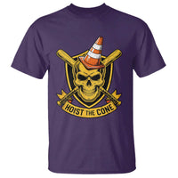 Funny Hoist The Cone Skull T Shirt IYKYK Meme Gritty Victory Celebration Sports Fan