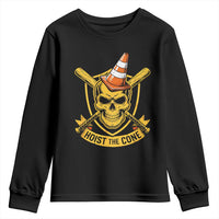 Funny Hoist The Cone Skull Youth Sweatshirt IYKYK Meme Gritty Victory Celebration Sports Fan