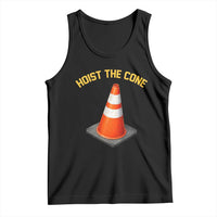 Vintage Hoist The Cone Victory Graphic Tank Top Funny Baseball Fan Pride Celebration IYKYK Meme