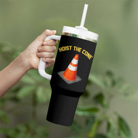 Vintage Hoist The Cone Victory Graphic Tumbler With Handle Funny Baseball Fan Pride Celebration IYKYK Meme