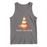 Minimalist Hoist The Cone Typography Tank Top Funny Baseball Fan Pride Celebration IYKYK Meme