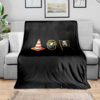 Pittsburgh Victory Icons Rebus Graphic IYKYK Meme Throw Blanket Hoist The Cone Welding Mask Jolly Roger Flag