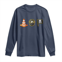 Pittsburgh Victory Icons Rebus Graphic IYKYK Meme Long Sleeve Shirt Hoist The Cone Welding Mask Jolly Roger Flag