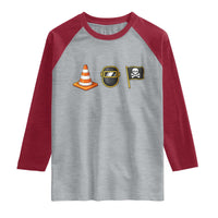 Pittsburgh Victory Icons Rebus Graphic IYKYK Meme Raglan Shirt Hoist The Cone Welding Mask Jolly Roger Flag