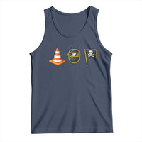 Pittsburgh Victory Icons Rebus Graphic IYKYK Meme Tank Top Hoist The Cone Welding Mask Jolly Roger Flag