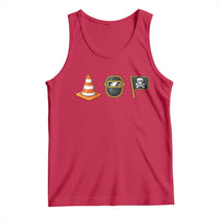 Pittsburgh Victory Icons Rebus Graphic IYKYK Meme Tank Top Hoist The Cone Welding Mask Jolly Roger Flag