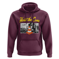 Pittsburgh Skyline Victory Hoist The Cone Meme Hoodie Funny Sports Fan Celebration