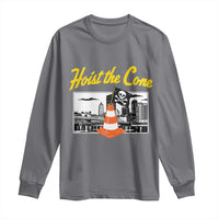 Pittsburgh Skyline Victory Hoist The Cone Meme Long Sleeve Shirt Funny Sports Fan Celebration