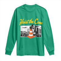 Pittsburgh Skyline Victory Hoist The Cone Meme Long Sleeve Shirt Funny Sports Fan Celebration