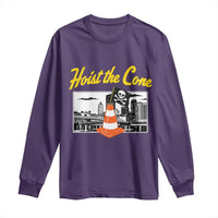 Pittsburgh Skyline Victory Hoist The Cone Meme Long Sleeve Shirt Funny Sports Fan Celebration