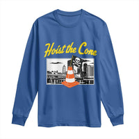 Pittsburgh Skyline Victory Hoist The Cone Meme Long Sleeve Shirt Funny Sports Fan Celebration