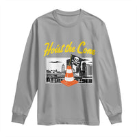 Pittsburgh Skyline Victory Hoist The Cone Meme Long Sleeve Shirt Funny Sports Fan Celebration