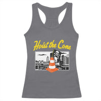 Pittsburgh Skyline Victory Hoist The Cone Meme Racerback Tank Top Funny Sports Fan Celebration