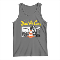 Pittsburgh Skyline Victory Hoist The Cone Meme Tank Top Funny Sports Fan Celebration