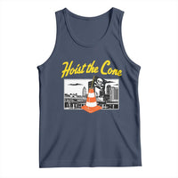 Pittsburgh Skyline Victory Hoist The Cone Meme Tank Top Funny Sports Fan Celebration