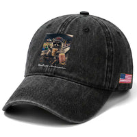 Literally Just A Bleacher Creature Funny Raccoon Baseball Graphic Washed Cotton Baseball Cap Cool Game Day Fan Gift