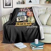 Retro Test Day Motivation You Got This Throw Blanket Rock The Test Believe In You Inspirational Teacher